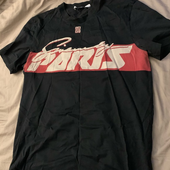 white and red givenchy t shirt